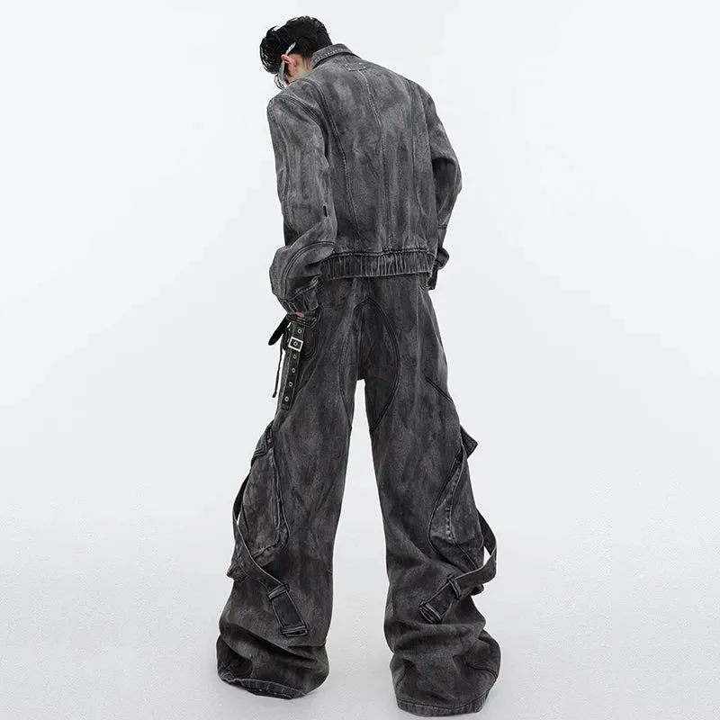 Baggy Washed Denim Jeans (Trendy)