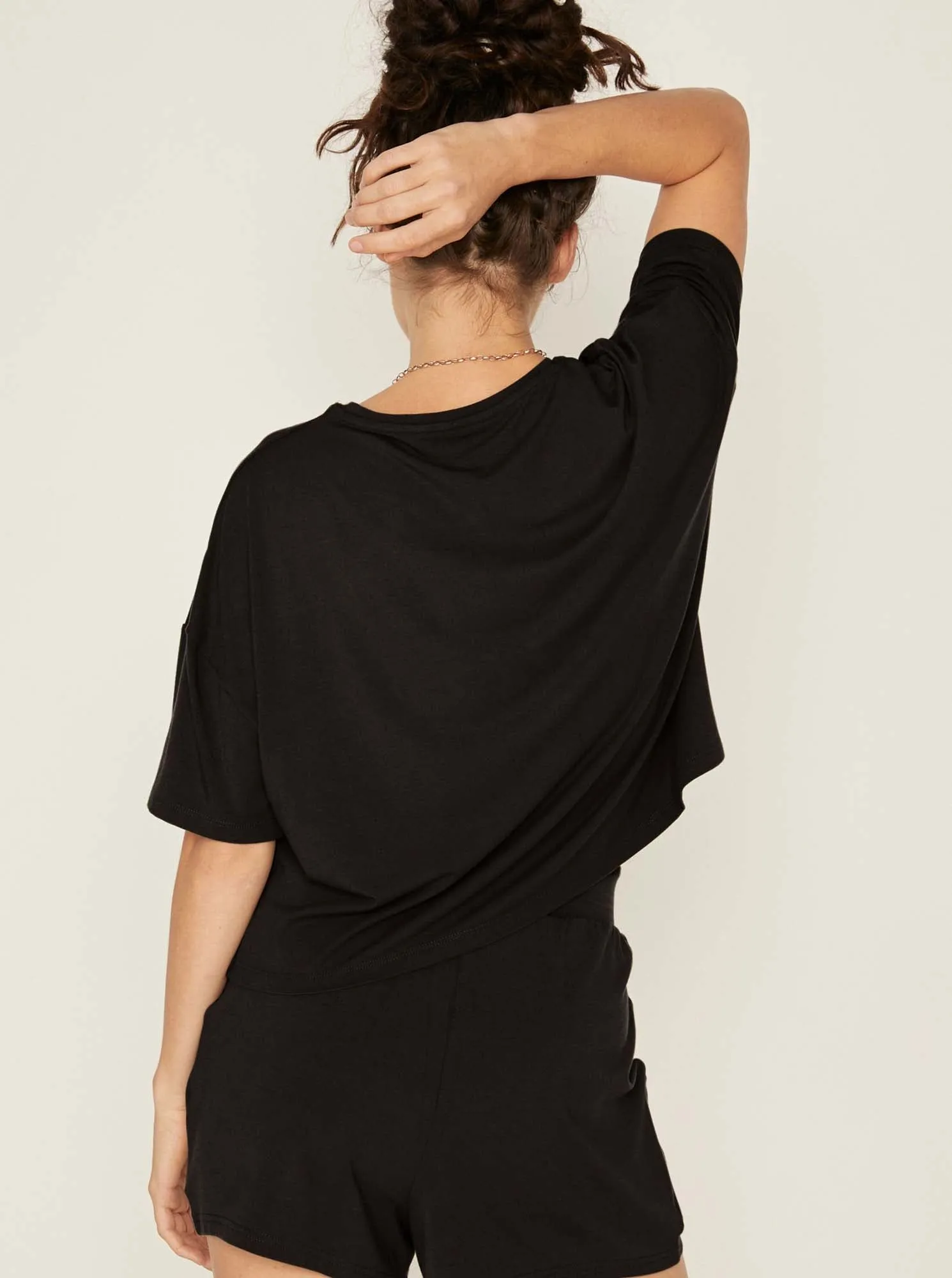 Bamboo Lounge Tee - Black