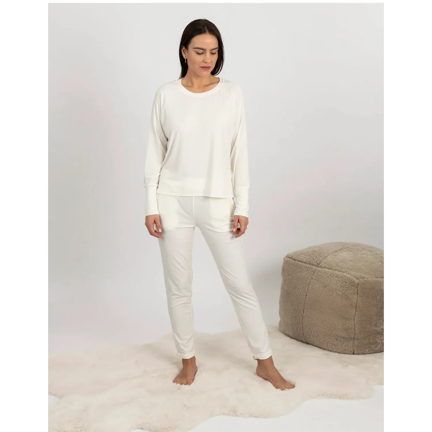 Bamboo Ribbed Long Sleeve Top