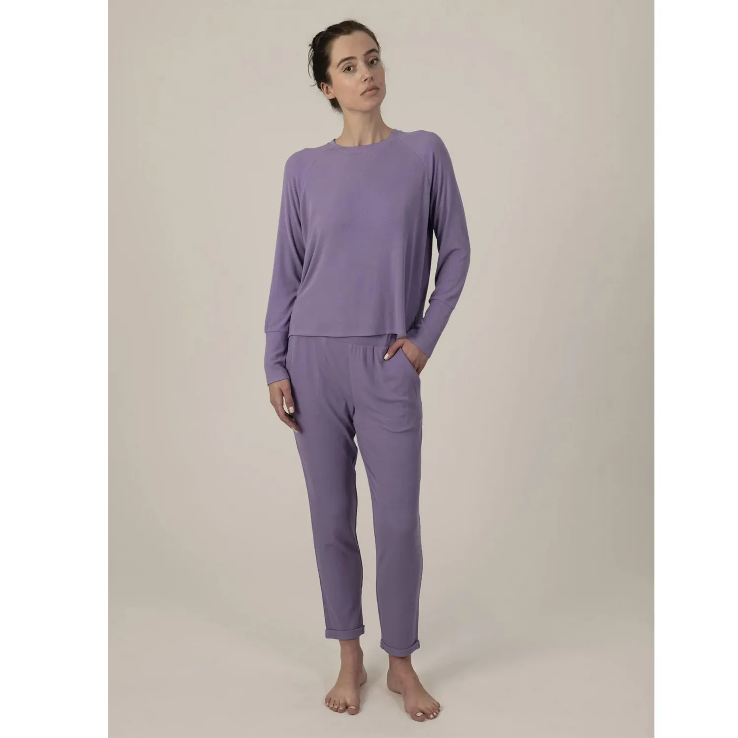 Bamboo Ribbed Long Sleeve Top