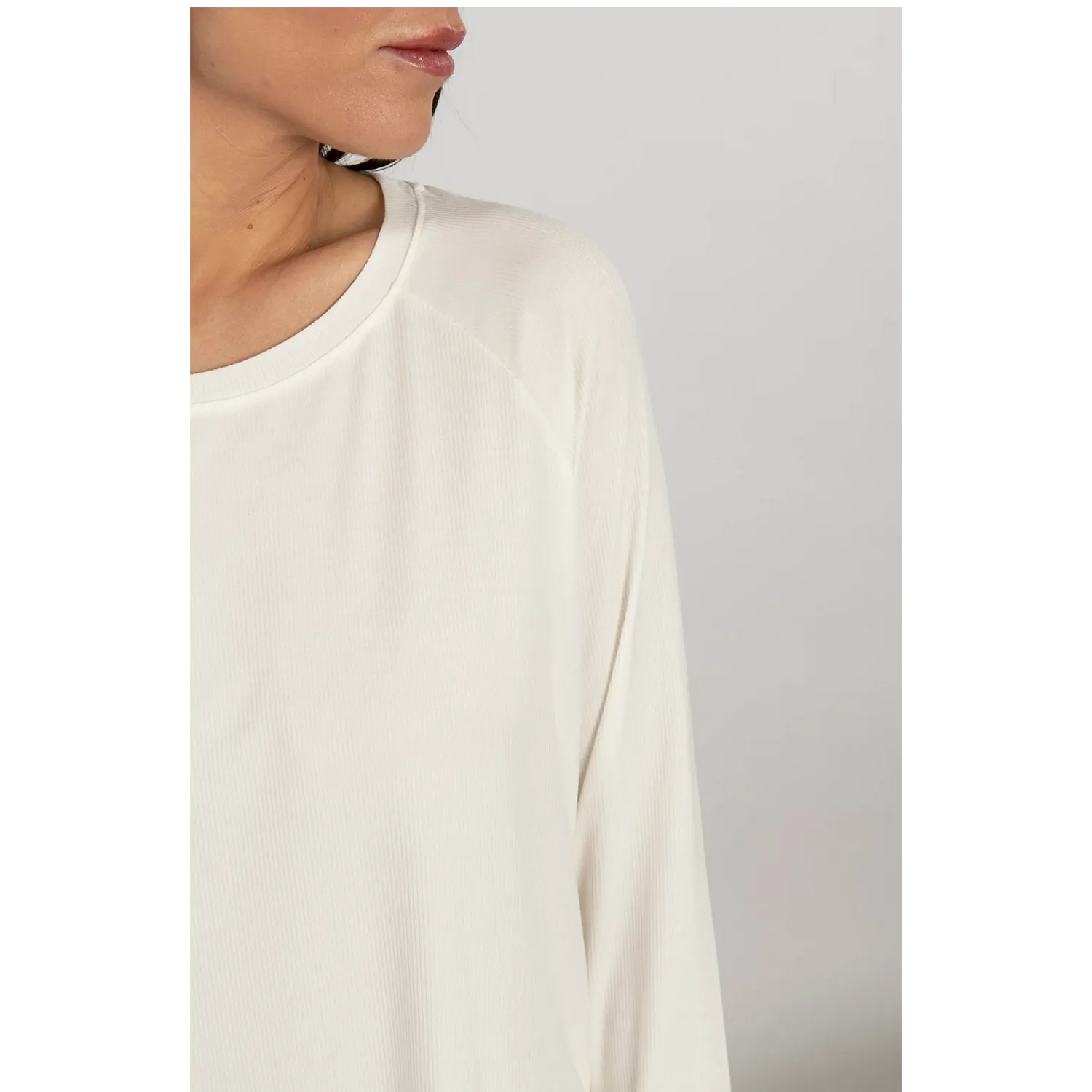 Bamboo Ribbed Long Sleeve Top