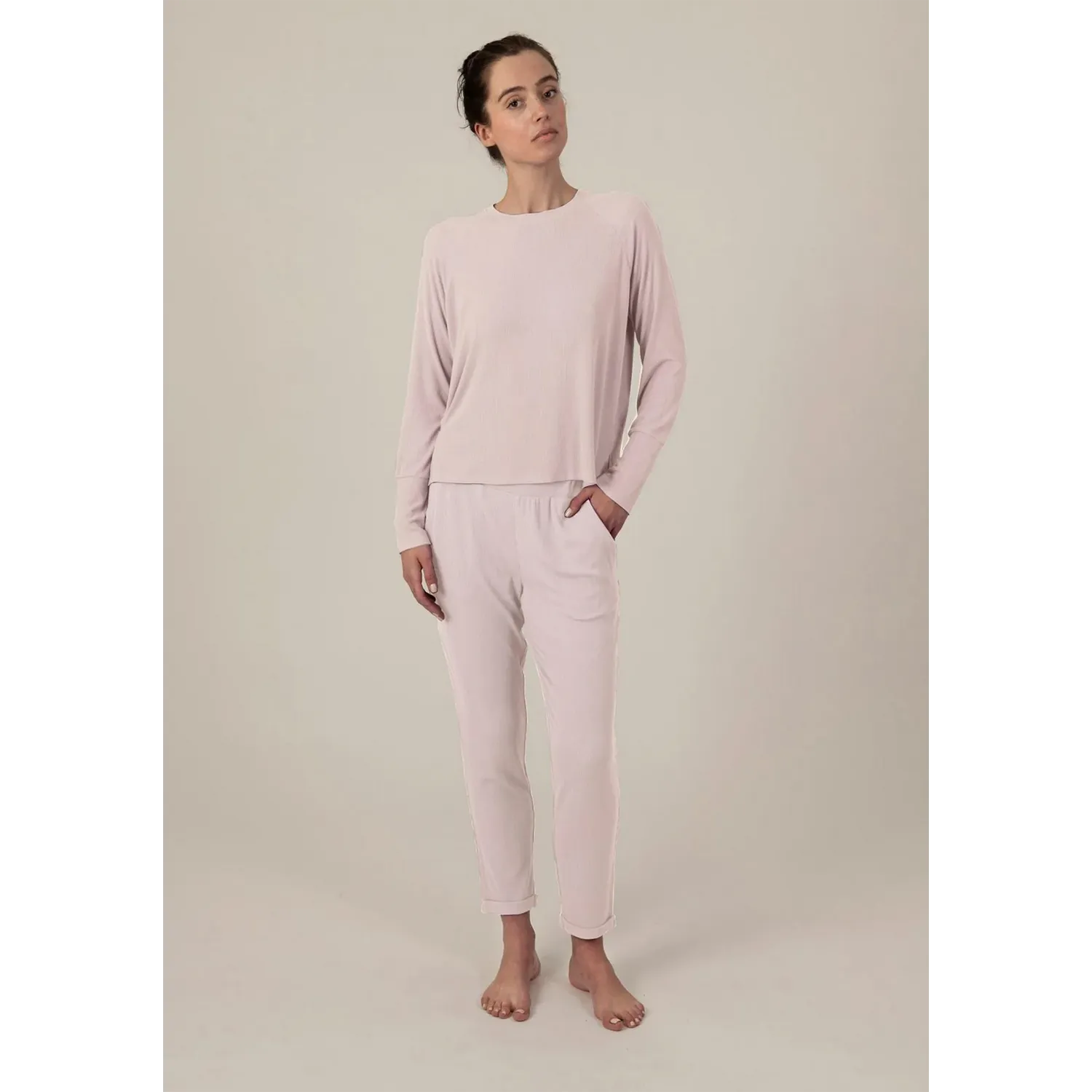 Bamboo Ribbed Long Sleeve Top