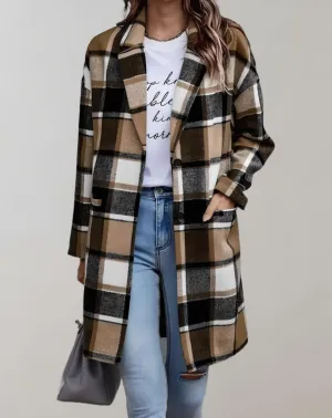 Beatrice - Oversized plaid jacket