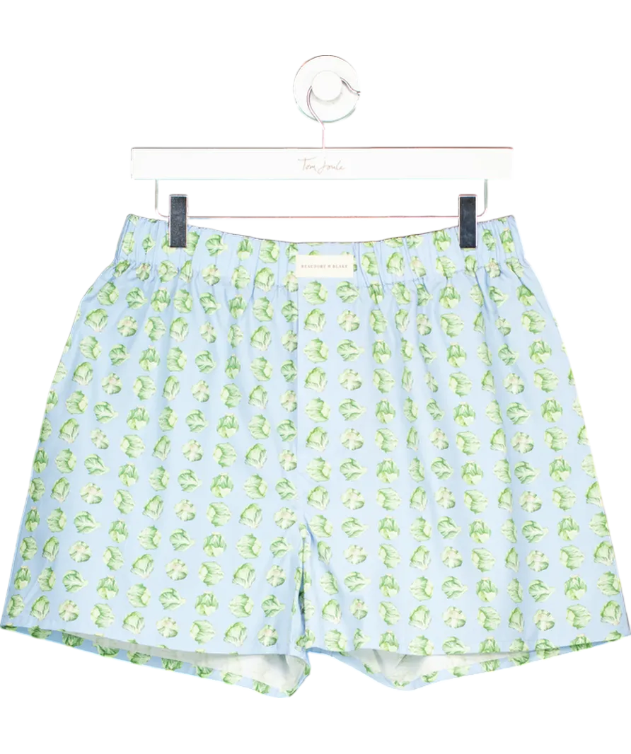Beaufort & Blake Blue Cabbage Boxer Shorts UK S