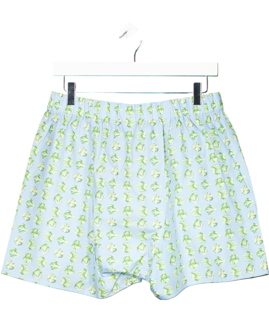 Beaufort & Blake Blue Cabbage Boxer Shorts UK S
