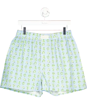 Beaufort & Blake Blue Cabbage Boxer Shorts UK S