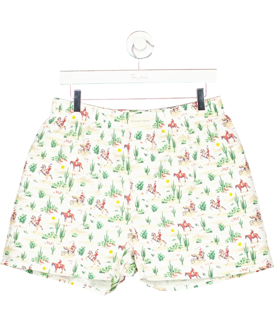 Beaufort & Blake White Horses Boxer Shorts UK M