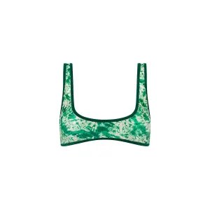 Bind Slim Scoop Bikini Top - Emerald Tides