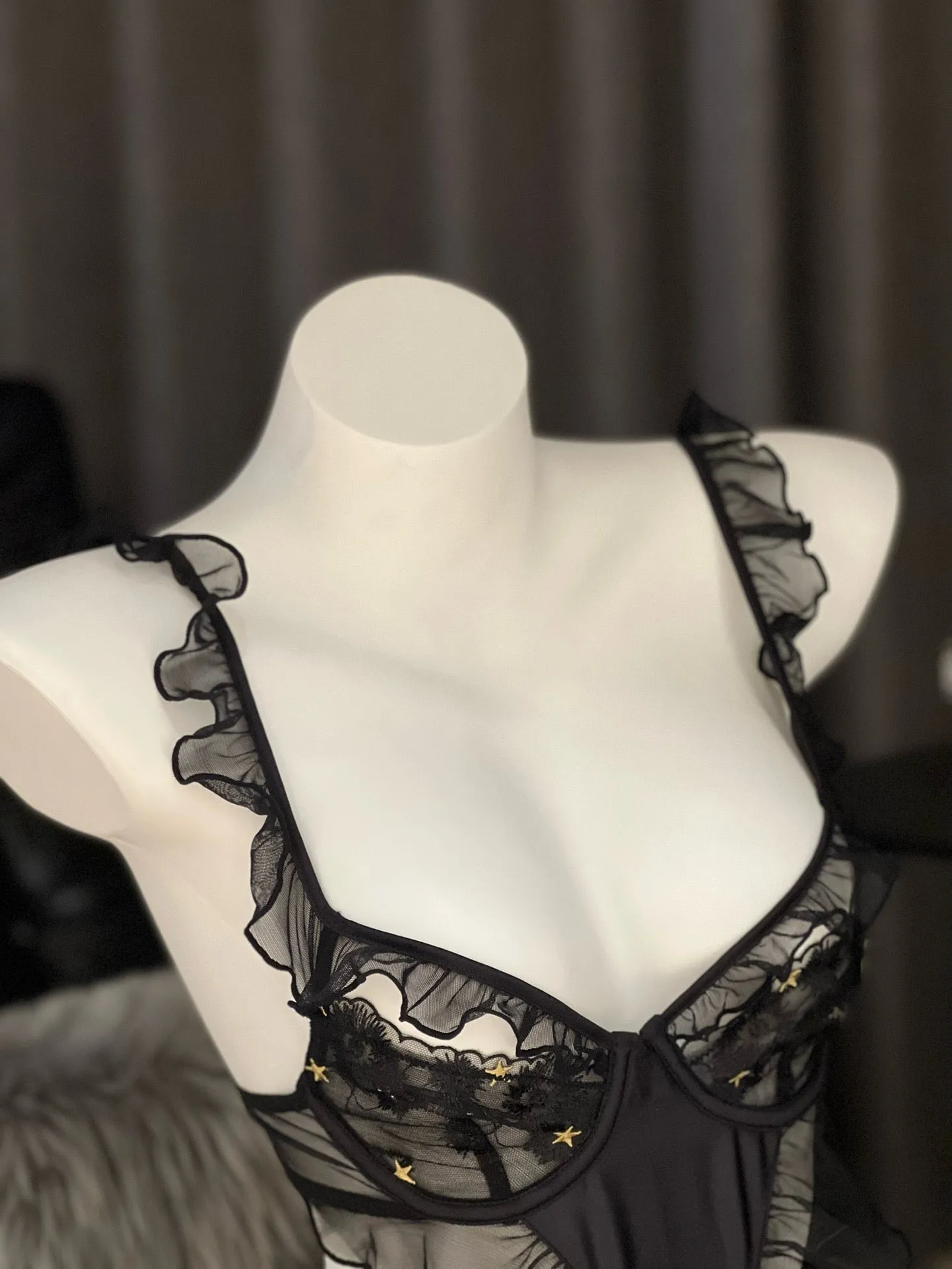 Black bodysuit starlight lingerie