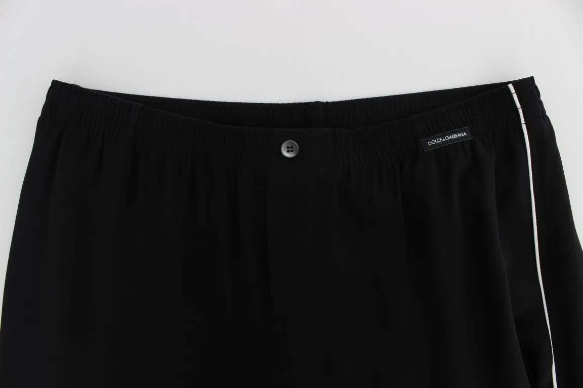 Black Silk Pajama Pants