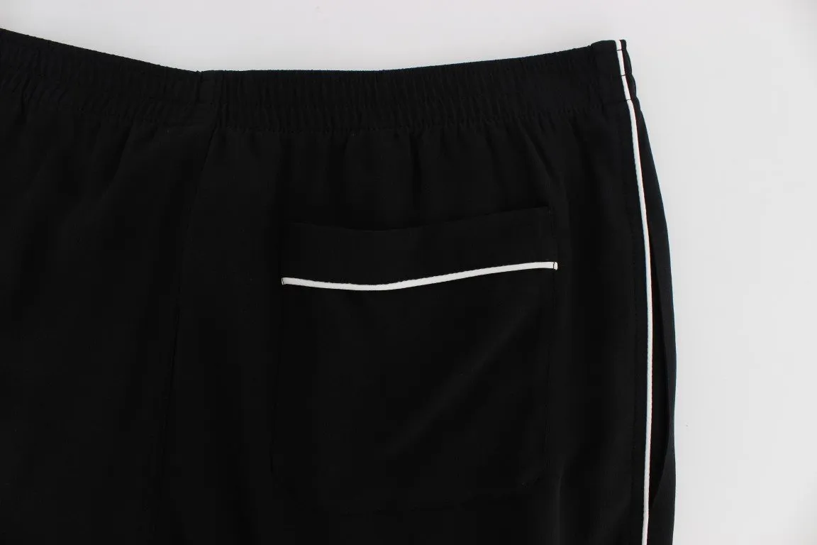 Black Silk Pajama Pants