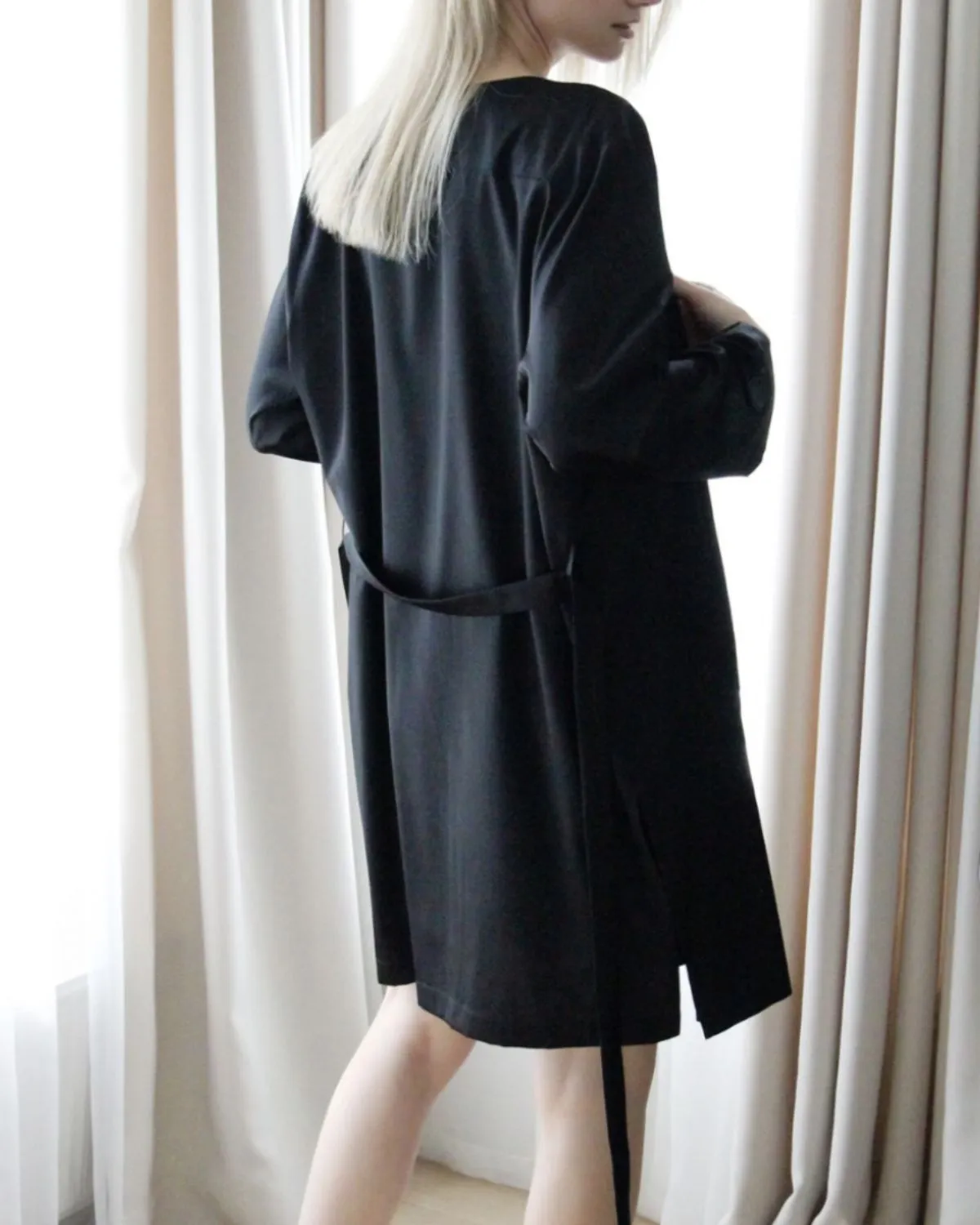 Black Silk Robe