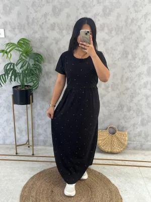 Black-star SoftCotton Full Length Maternity Loungewear