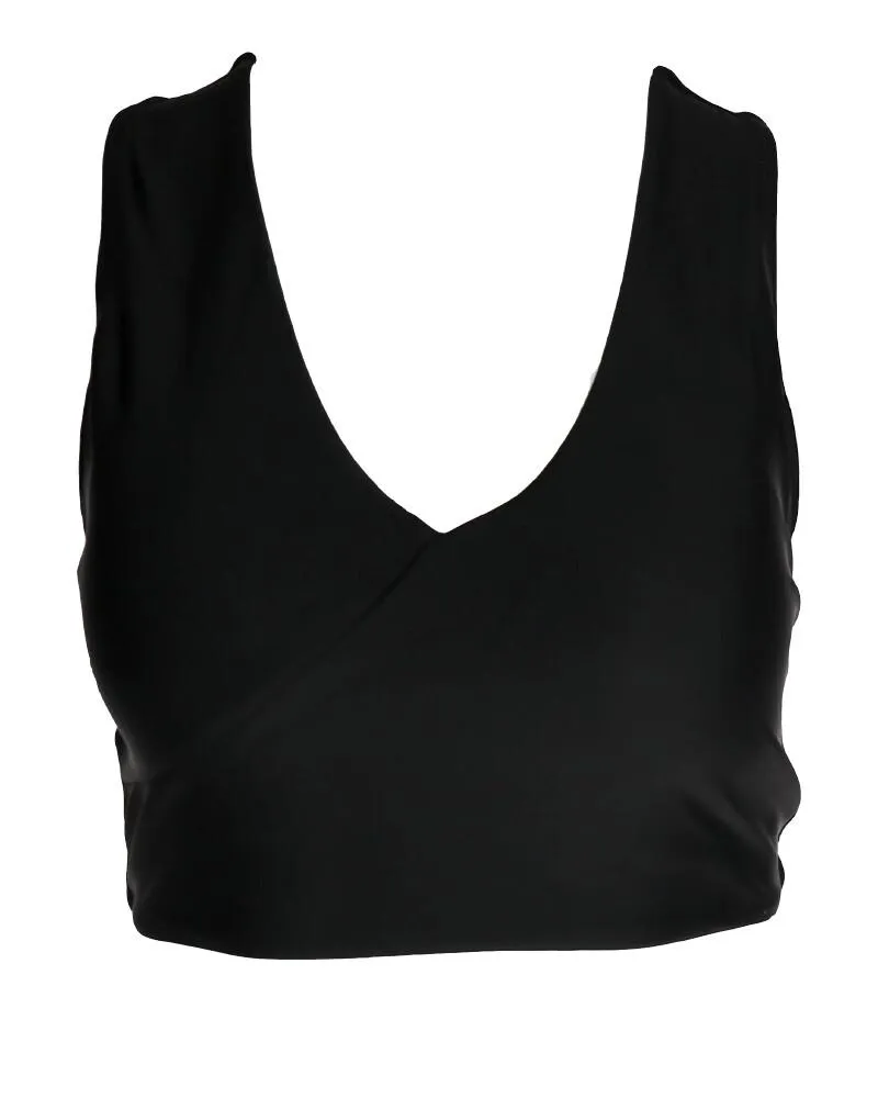 Black Switch V Crop  (XL) - Final Sale