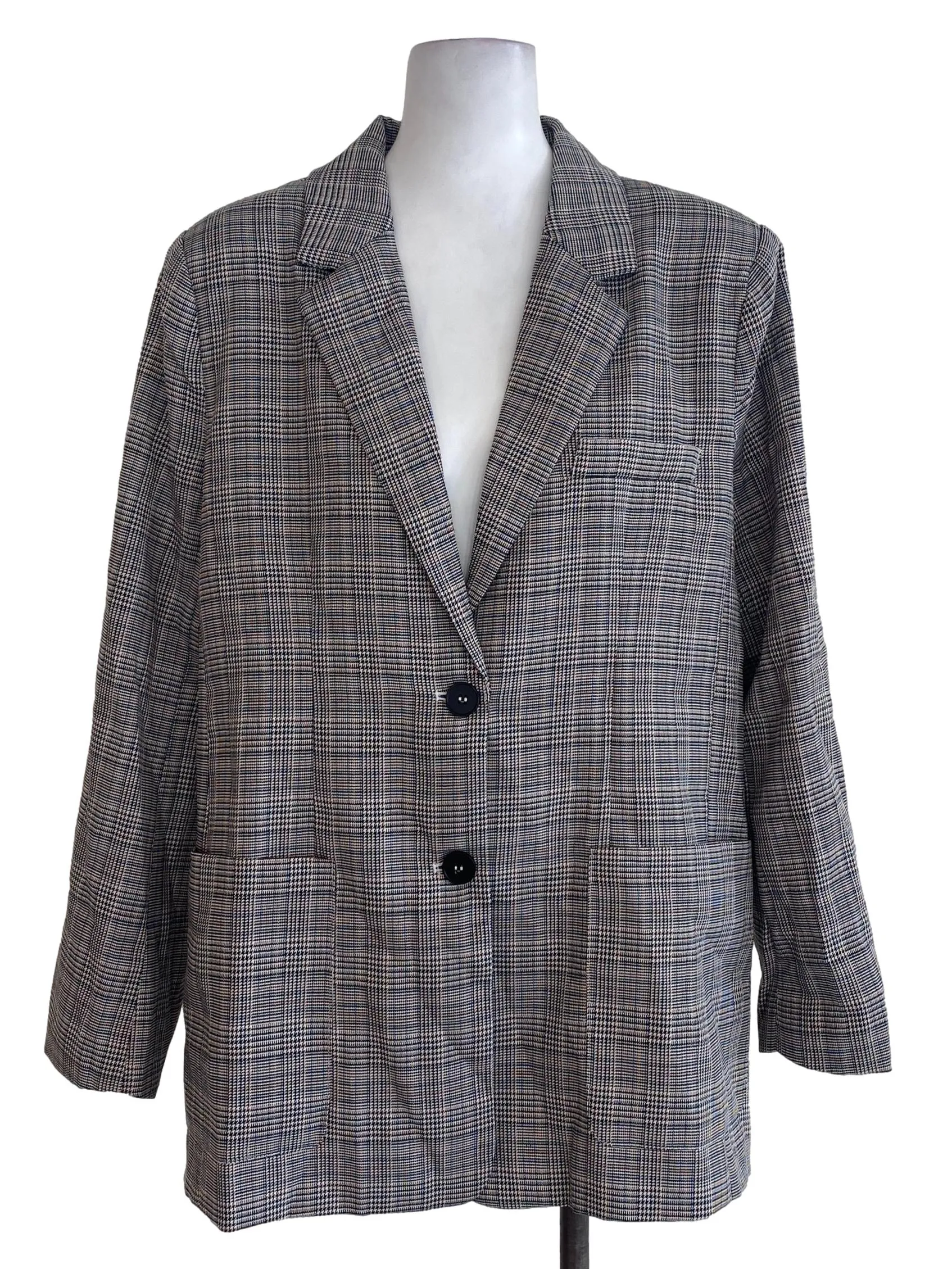 Black Tartan Blazer
