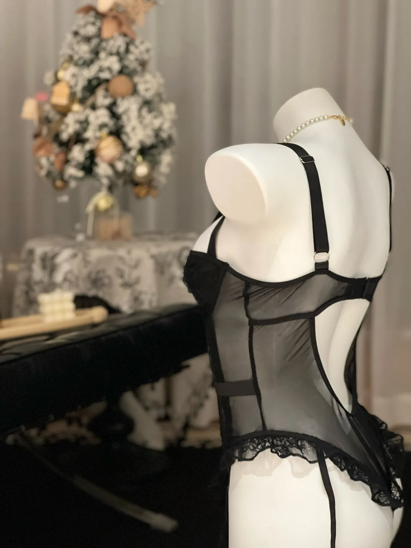 Blurry Memory Bodysuit Nightwear Lingerie