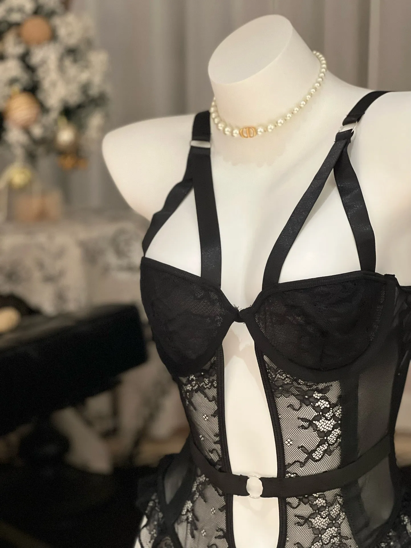 Blurry Memory Bodysuit Nightwear Lingerie
