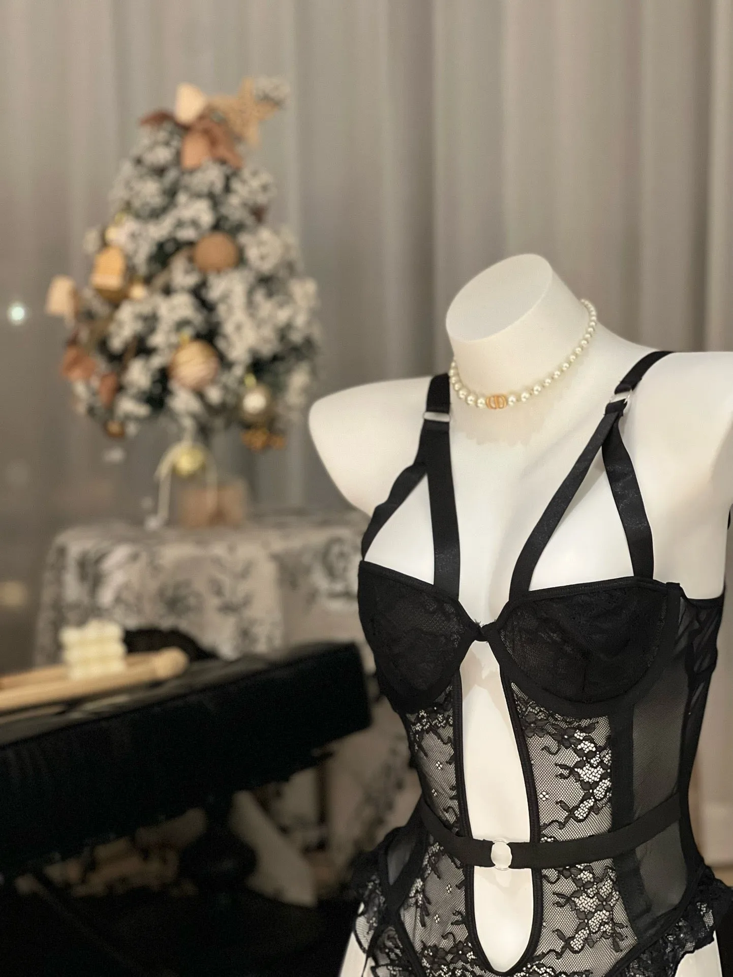 Blurry Memory Bodysuit Nightwear Lingerie