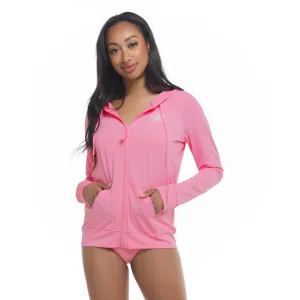 BODY GLOVE SMOOTHIES ADELINE ZIP-UP HOODIE PITAYA