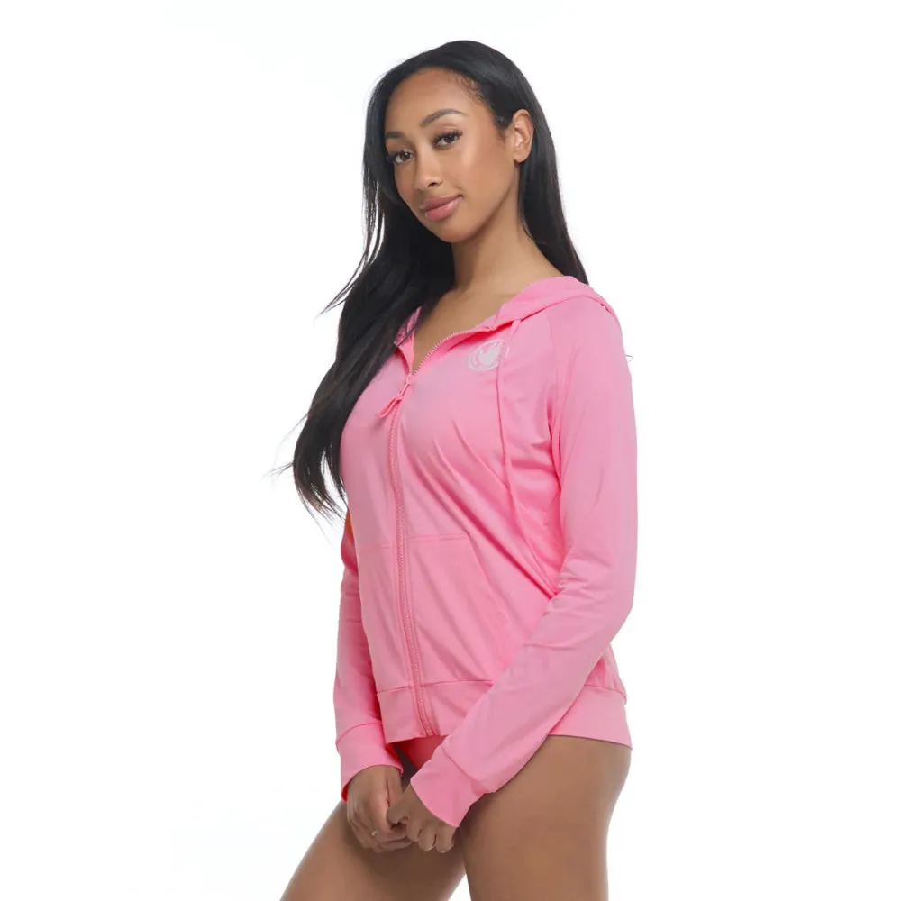 BODY GLOVE SMOOTHIES ADELINE ZIP-UP HOODIE PITAYA