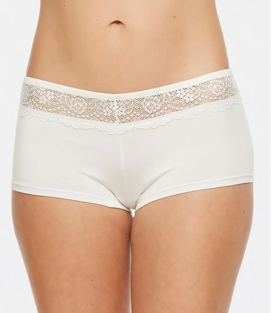 Bodybliss Breeze Boyshort in Ivory