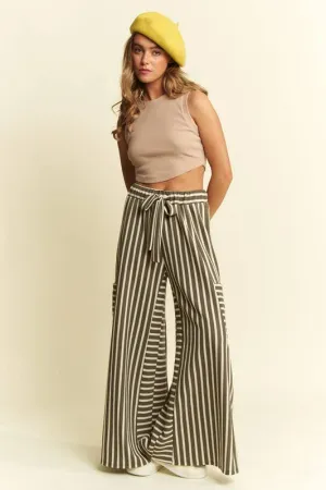 Boho Stripe Wide Leg Pants
