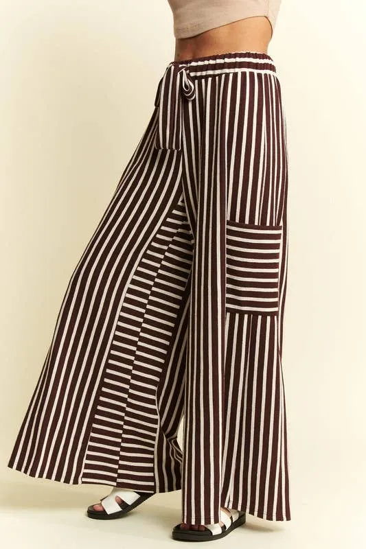 Boho Stripe Wide Leg Pants