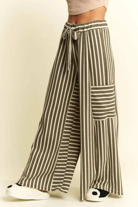 Boho Stripe Wide Leg Pants