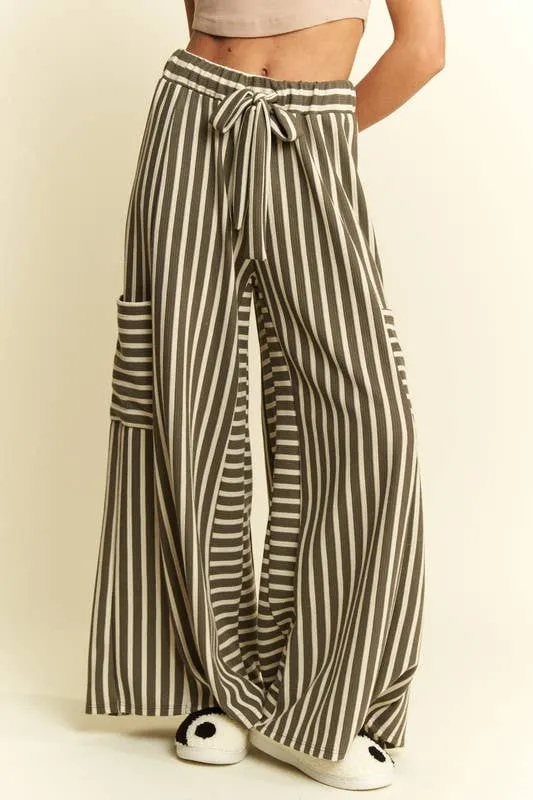 Boho Stripe Wide Leg Pants