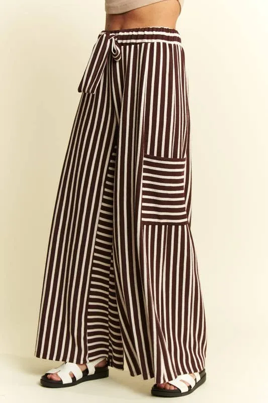 Boho Stripe Wide Leg Pants