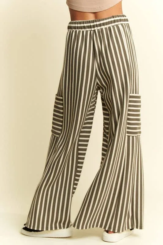Boho Stripe Wide Leg Pants
