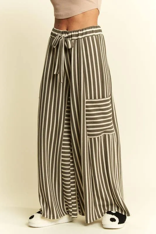 Boho Stripe Wide Leg Pants