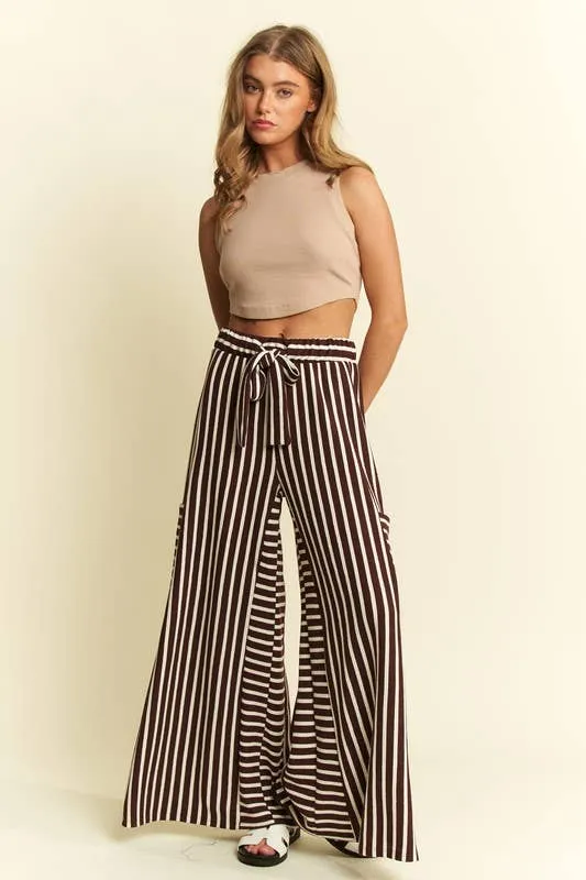 Boho Stripe Wide Leg Pants