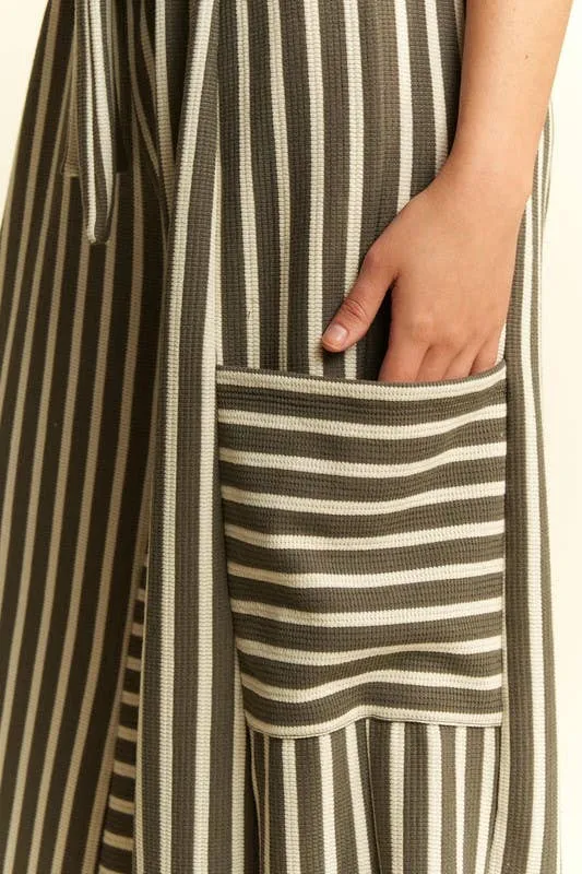 Boho Stripe Wide Leg Pants