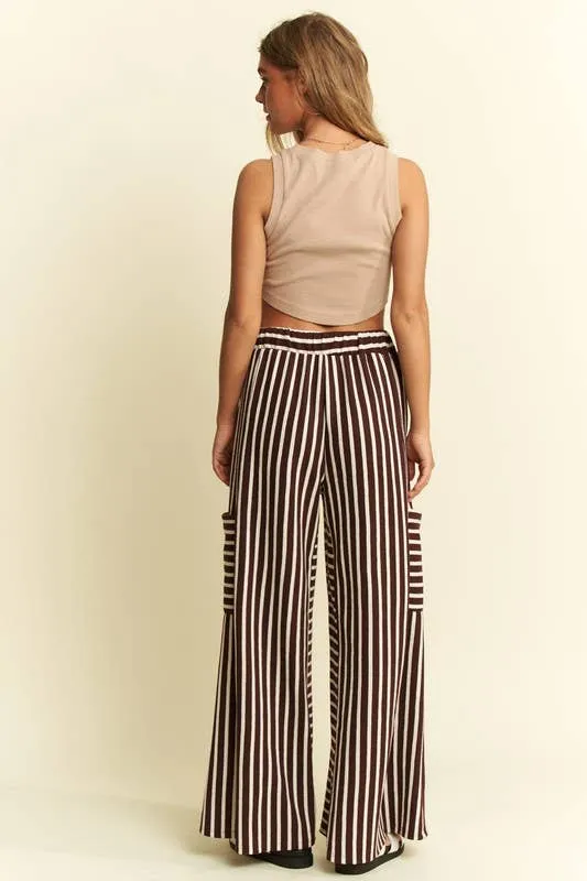 Boho Stripe Wide Leg Pants