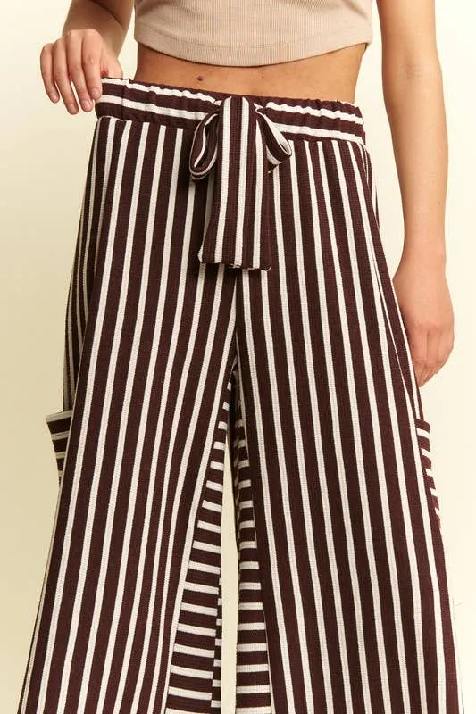 Boho Stripe Wide Leg Pants