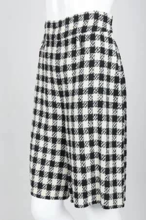 Bouclé Checked Shorts