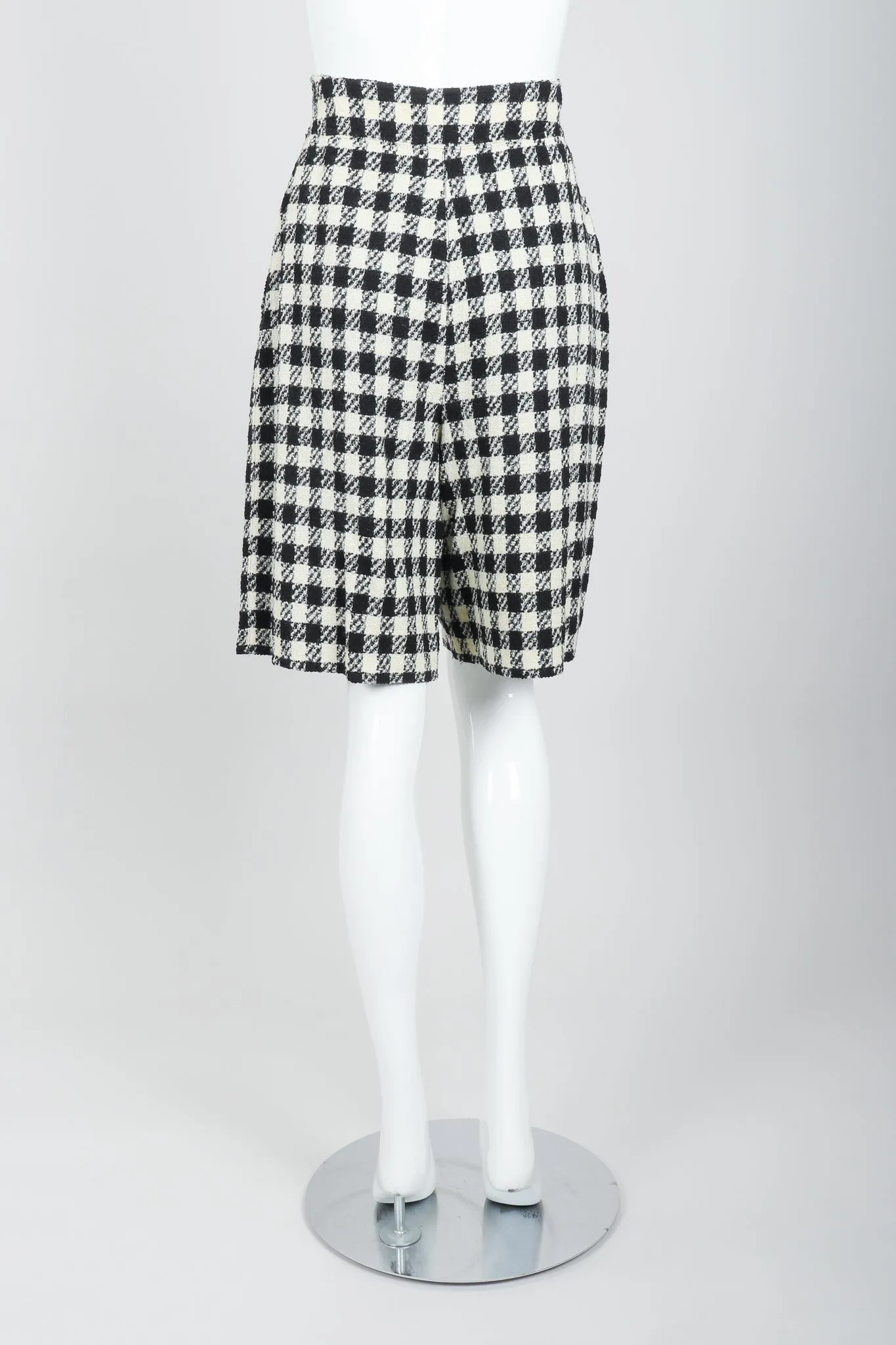 Bouclé Checked Shorts