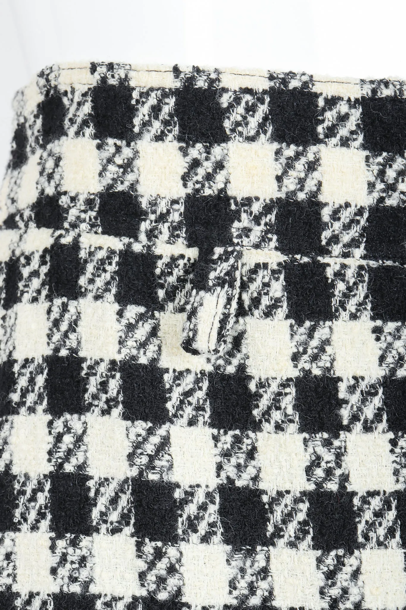 Bouclé Checked Shorts