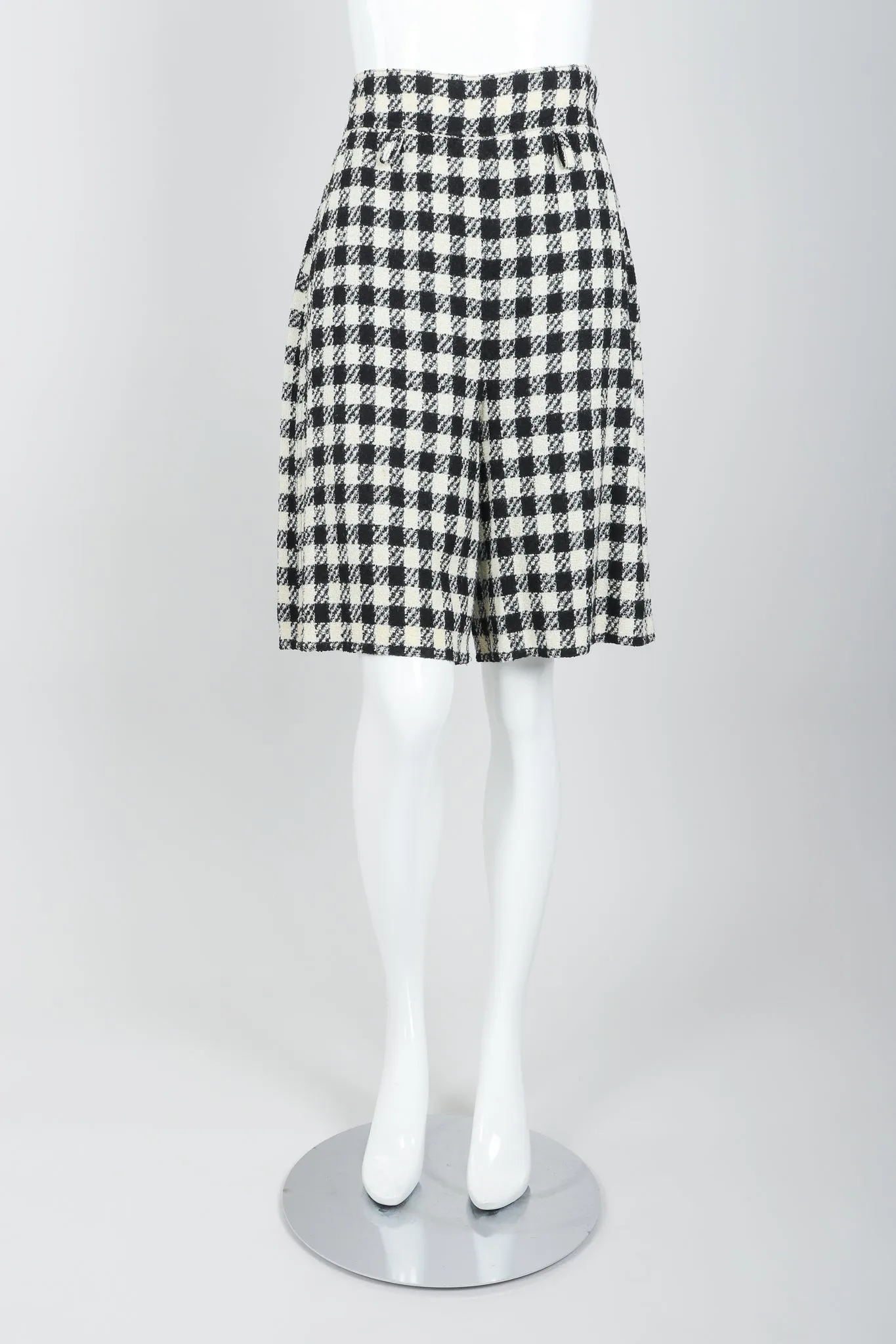 Bouclé Checked Shorts