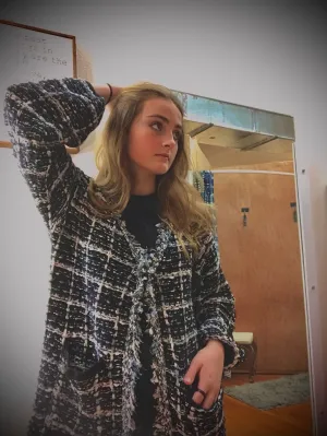 Boucle Fringe Jacket