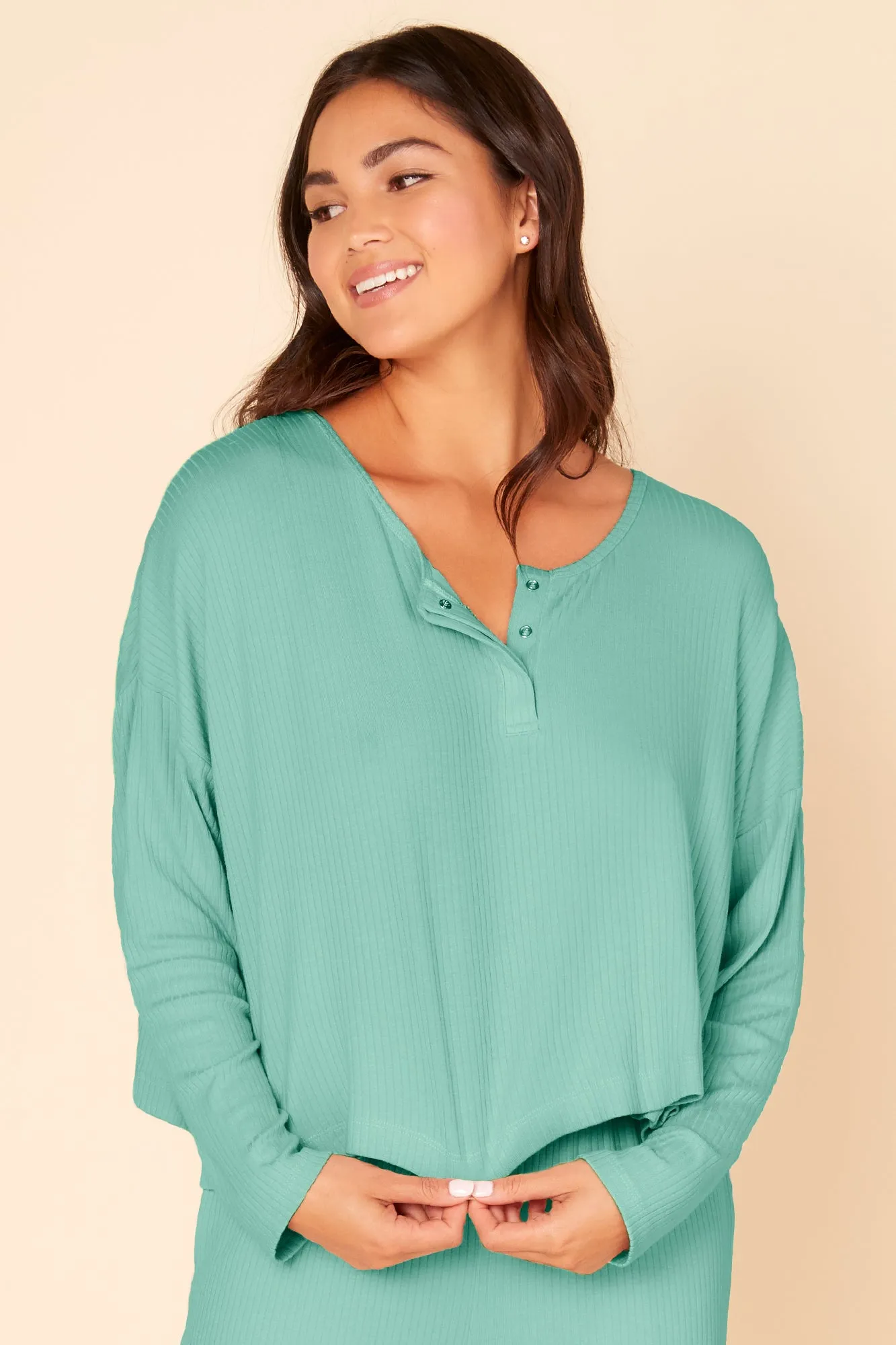 Boxy Henley Top