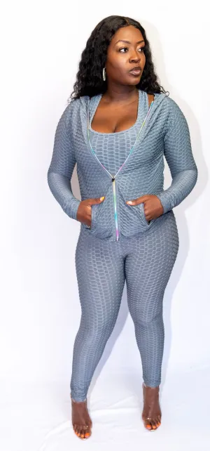 Bubble 3-piece Set (Heather Grey)