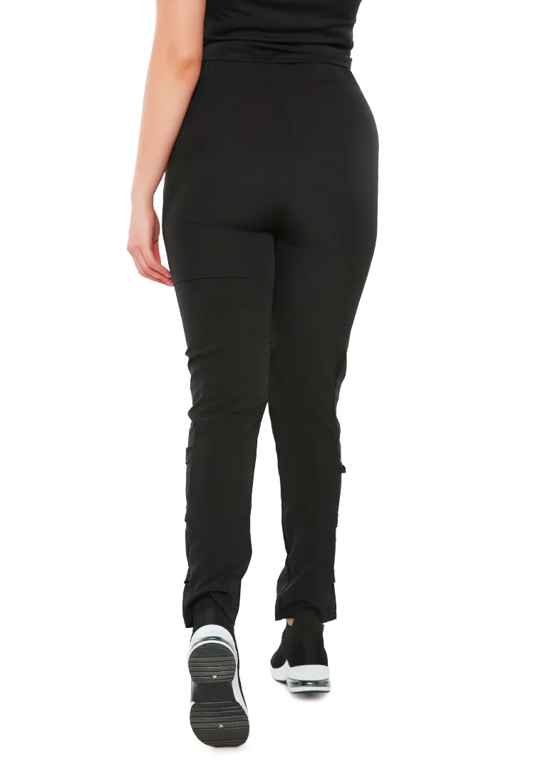 Buckle Hem Joggers Pants