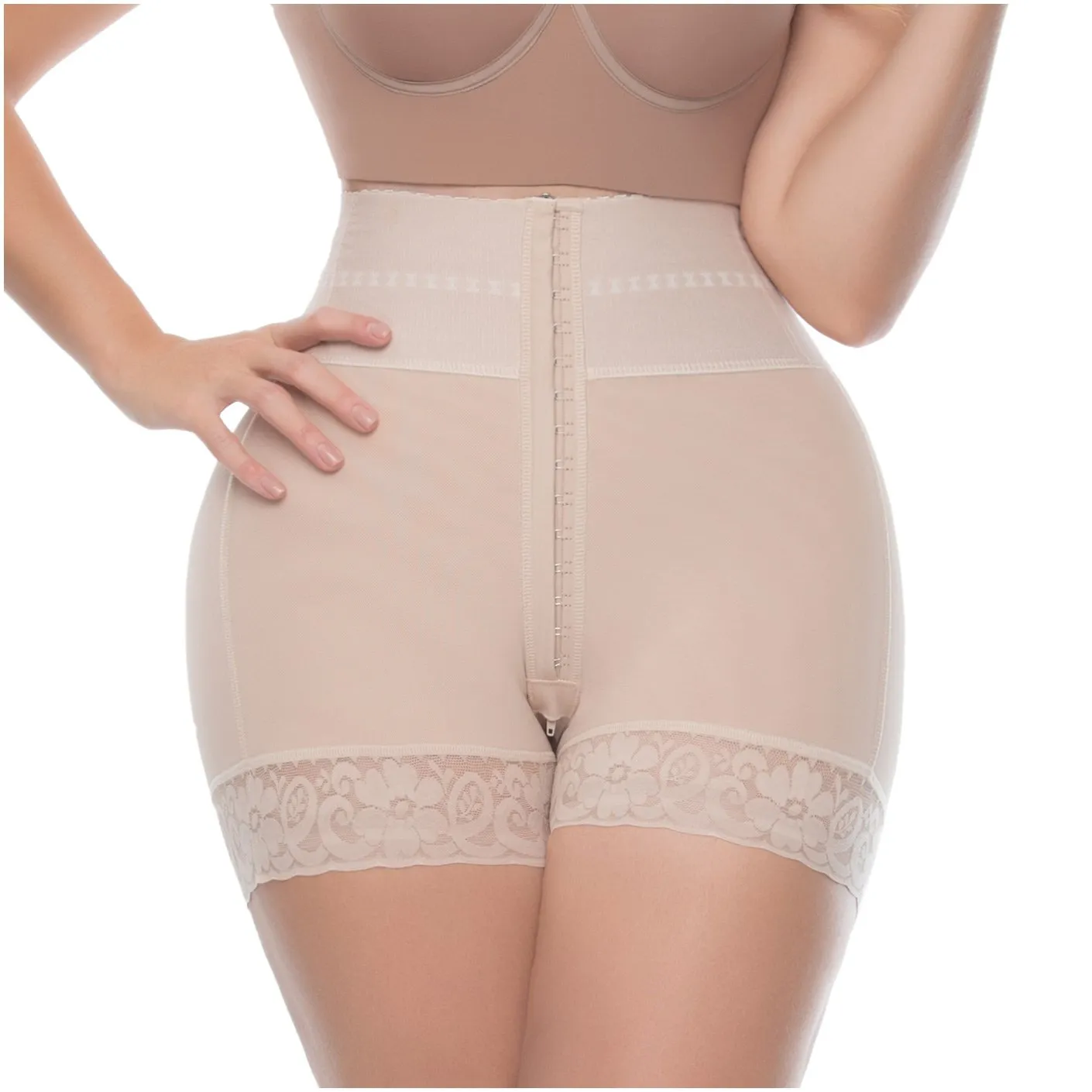 BUTT LIFTER TUMMY CONTROL HIGH WAISTED MID THIGH SHAPER SHORTS