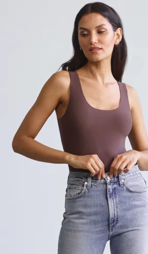 Butter Tank Bodysuit in Seal