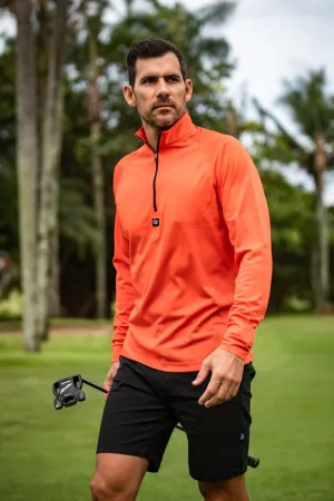 CA Iconic Golf Jersey | Lumo Orange