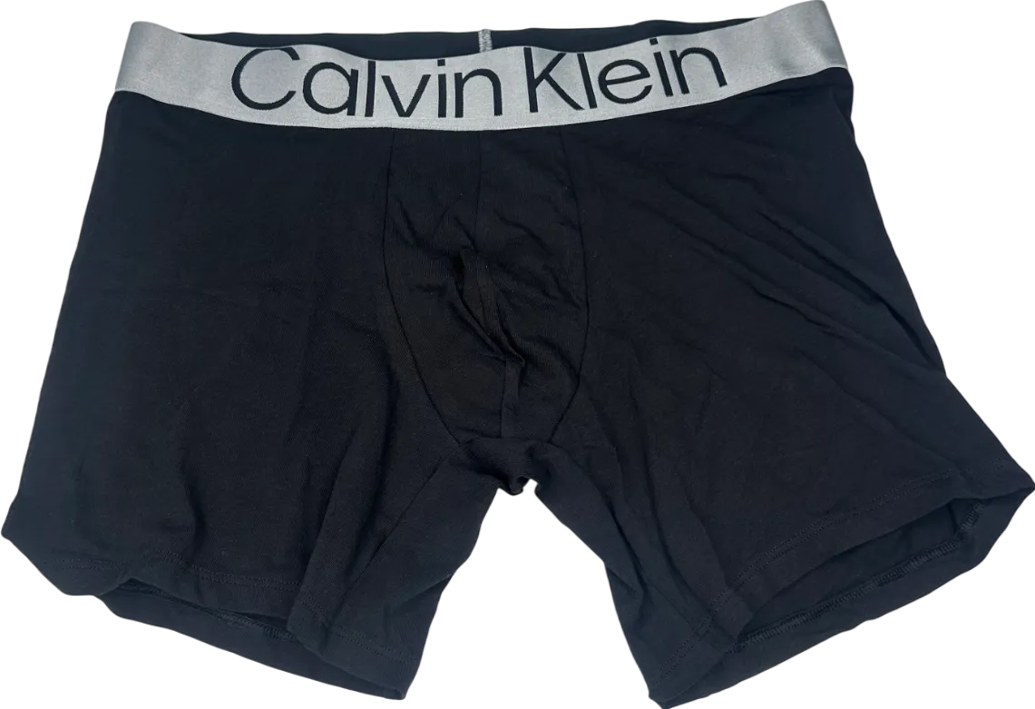 Calvin Klein Black Boxer Briefs - Steel Micro UK L