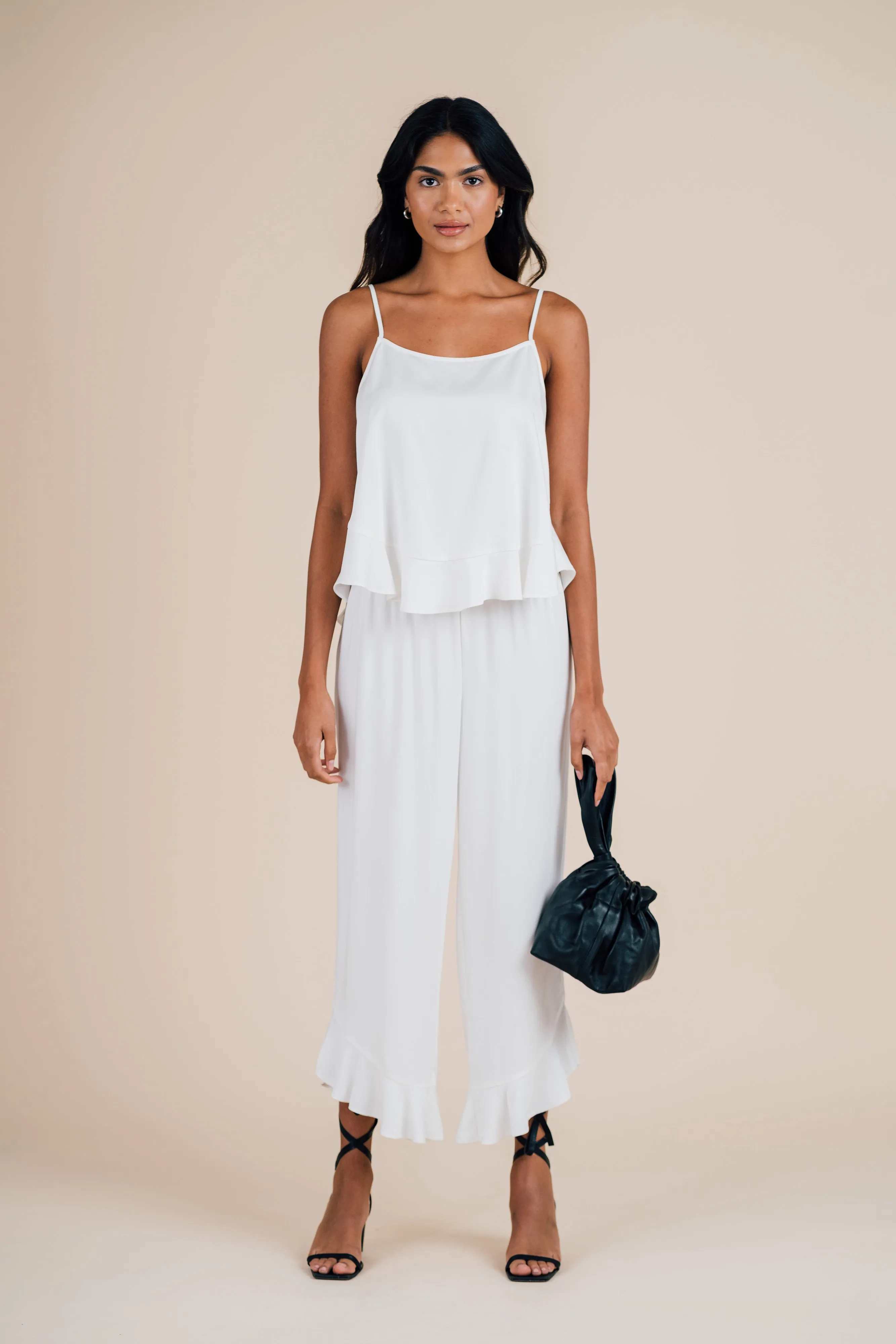 Cami Ruffle Pant Set - Cloud