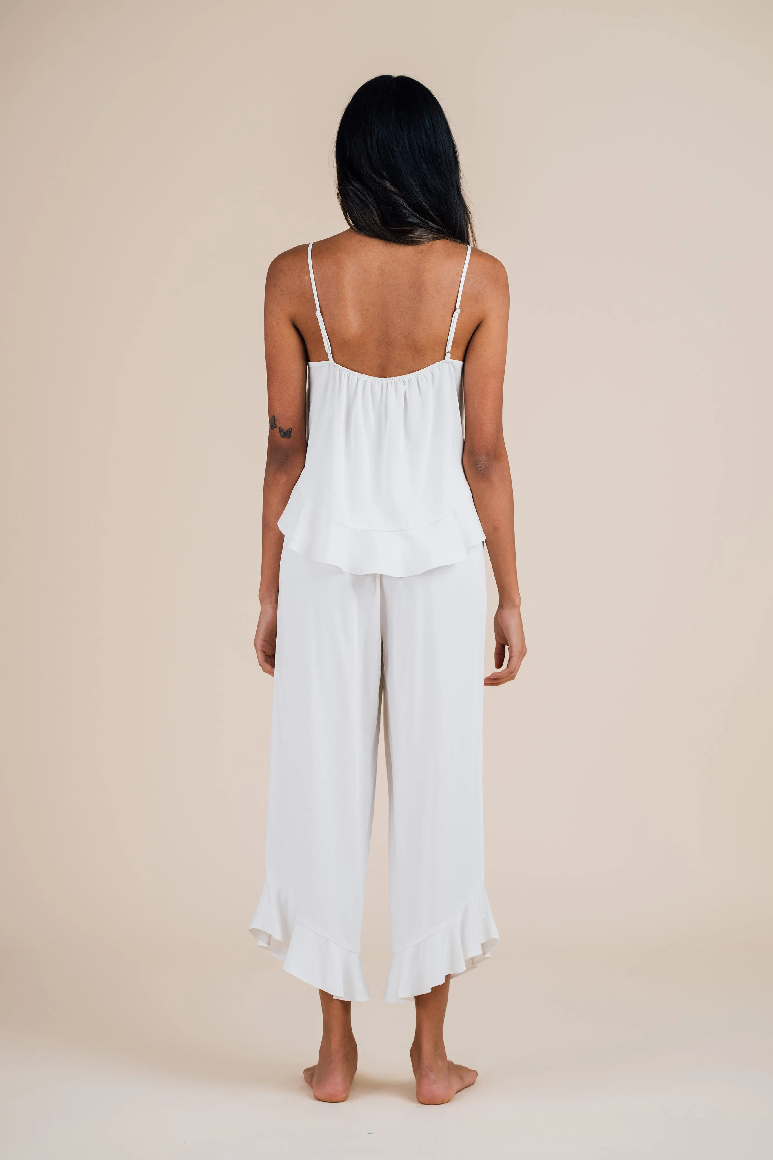 Cami Ruffle Pant Set - Cloud